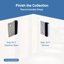 Toilet Stall Door, Stamped Stainless Steel Slide Latch With Keeper - ADA Compliant - 0604