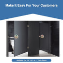 Toilet Partition Door, Stamped Stainless Steel Slide Latch With Keeper And Indicator - ADA Compliant - 0606