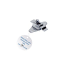 Bathroom Partition Chrome Plated Surface Mount Offset Bar Slide Latch 3-1/2" Hole Center - ADA Compliant - 1506