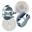 Chrome Plated, Non-ADA Concealed Latch Assembly - 1614