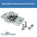 Accurate Chrome Finish, Surface Mount Slide Latch - ADA Compliant - 40-8512899
