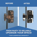 Accurate Chrome Finish, Surface Mount Slide Latch - ADA Compliant - 40-8512899