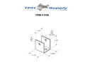 Stamped Stainless Steel, U Bracket For 1-1/4" Material - Set of 4 - 0194