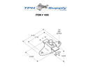 Bathroom Stall Surface Mounted Slide Latch - Set of 2 - 1505