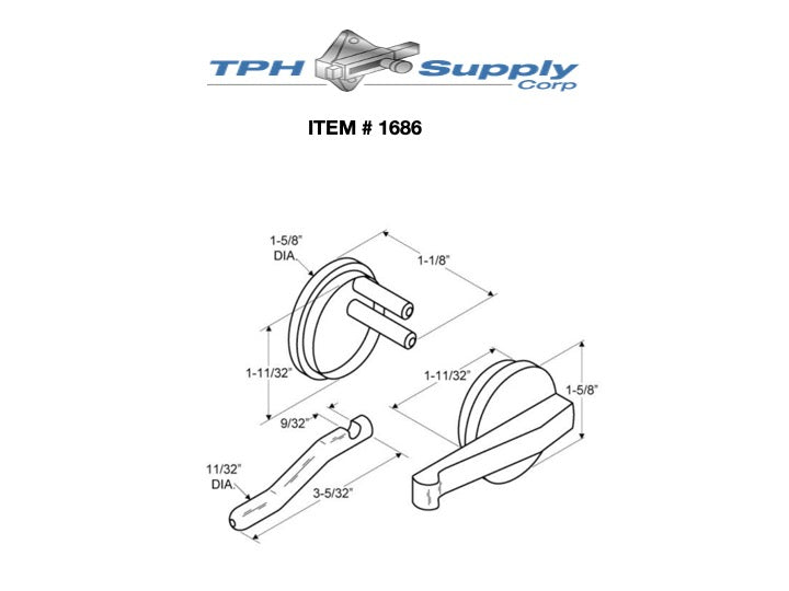 Sanymetal - Chrome, H/C Concealed Latch W/Bar 1686 - TPH Supply – TPH  Supply Corp.