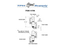 Aluminum, Round Barreled Hinge Set For 1" Material - 9798