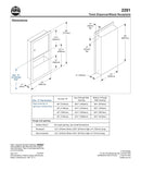Towel Dispenser/Waste Receptacle, 2 Gal, Surface-Mounted - Bradley-2291-110000