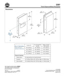 Towel Dispenser/Waste Receptacle, 1.7 Gal, Recessed - Bradley-2297-000000