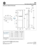 Towel Dispenser/Waste Receptacle, 12 Gal, Recessed - Bradley-234-000000
