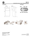 Hand Dryer, ABS Silver, Dual Sided Wall Mount ADA Compliant - Bradley-2921-SOOOH