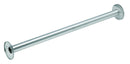 Shower Rod 1-1/4" OD x 42" Stainless Steel with Exposed Flange -Bradley - 9531-042000
