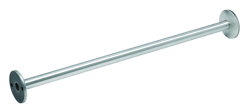 Shower Rod 1" OD x 42" Stainless Steel with Concealed Flange - Bradley - 9538-042000