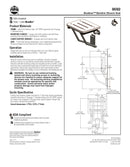 Shower Seat Square HDPE-Bradley - 9592-000000