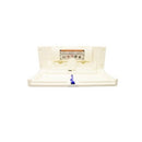 Rectangular Baby Changer, Horizontal, Surface Mounted,Cream - Bradley-9632-000000