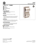 Toilet Tissue Dispenser, Recessed, Dual - Bradley - 5127-000000