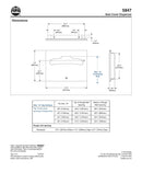 Seat Cover Dispenser, Recessed - Bradley - 5847-000000