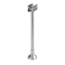 Toilet Compartment Stainless Steel, Pilaster Support Bracket Options - 0135PS