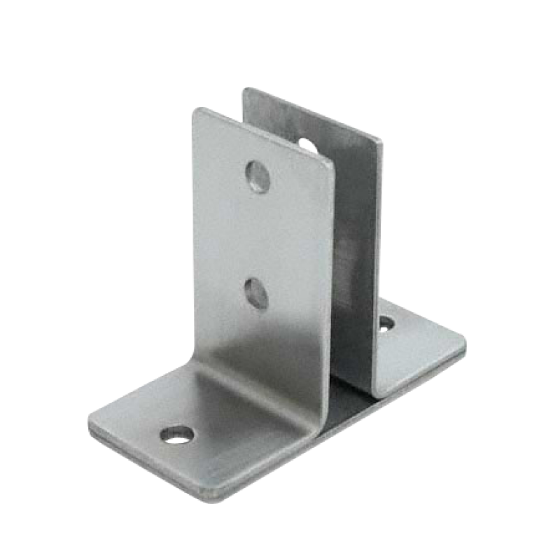Stamped Stainless Steel, 2 Ear Urinal Screen Bracket For 1/2" Material - 0148