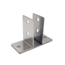 Stamped Stainless Steel, 2 Ear Urinal Screen Bracket For 3/4" Material - 0159