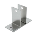 Stamped Stainless Steel, Two Ear 1" Wall Bracket - 0175