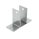 Stamped Stainless Steel, Two Ear 1-1/4" Wall Bracket - 0183