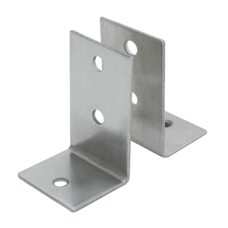 Stamped Stainless Steel, 4 Piece Angle L Bracket Pack - 0186