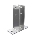 Toilet Compartment, Stamped Stainless Steel, X-Heavy Urinal Screen Bracket For 1" Material -0433