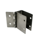 Stamped Stainless Steel, Hinged Wall Bracket For 1-1/4" Material - 011136
