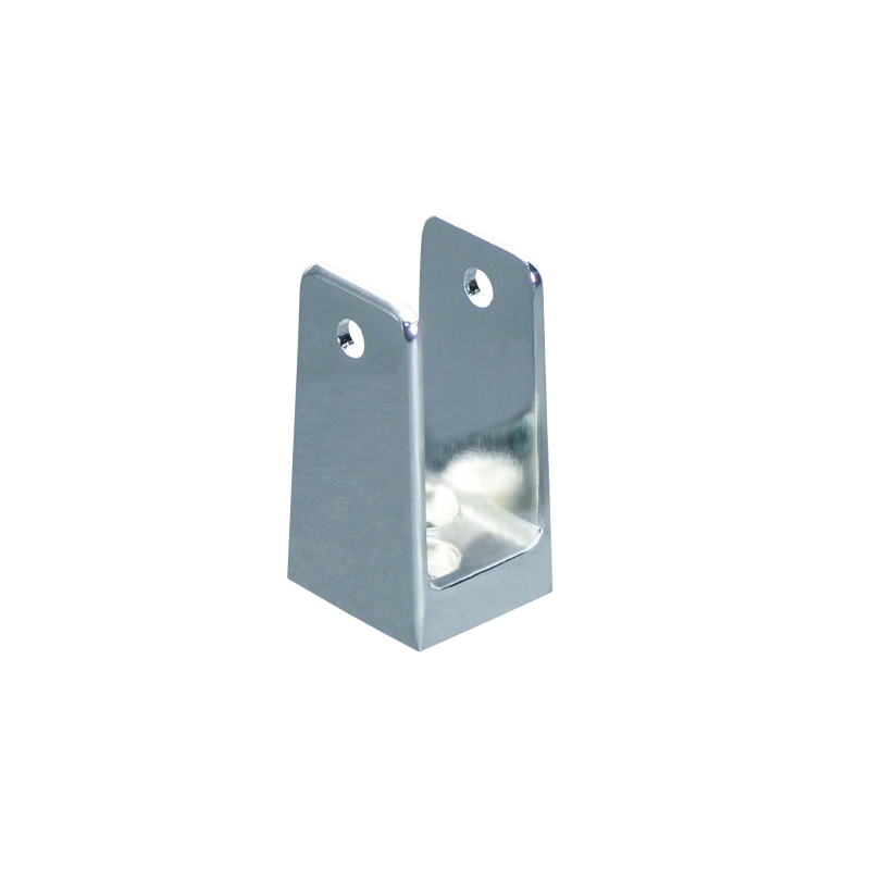 Chrome Plated Zamac, X-High "U" Bracket  For 1" Material - 1192