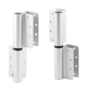 Aluminum, Round Barreled Hinge Set For 1" Material - 9798