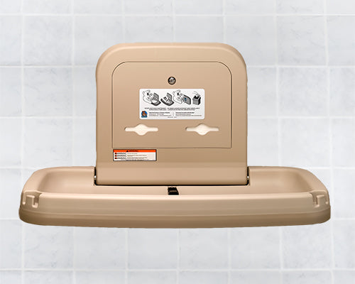 Koala Kare Horizontal Surface Mount Baby Changing Station in Earth KB200 11