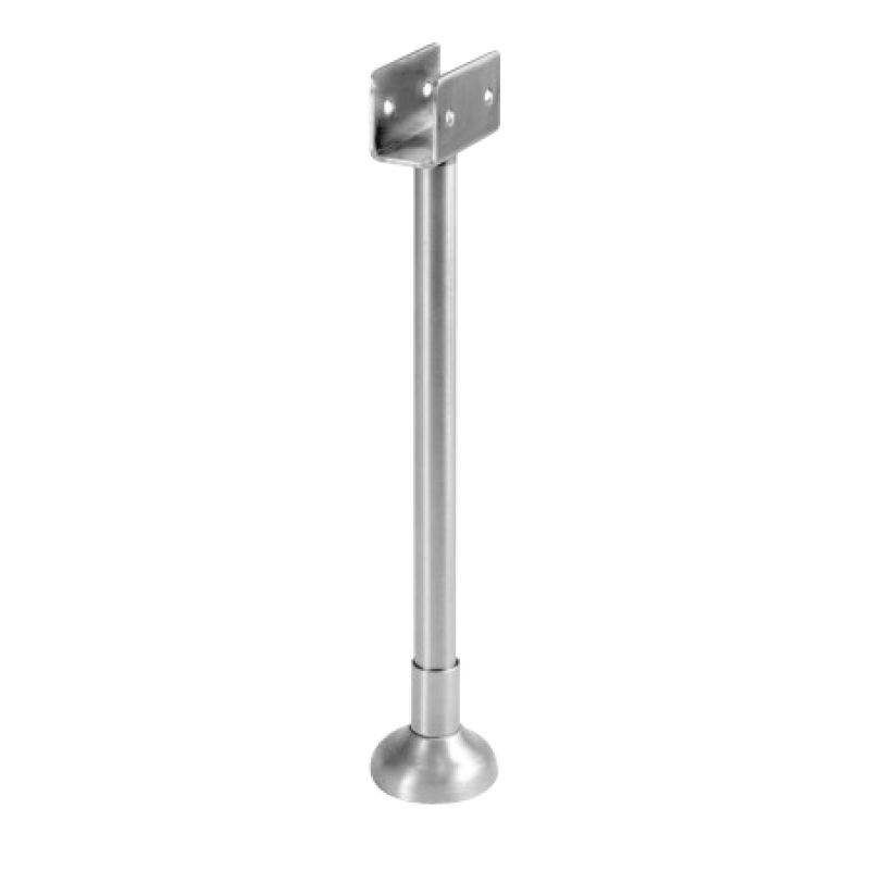 Commercial restroom pilaster support hardware