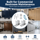 Stamped Stainless Steel 2-Ear Pilaster Bracket Kit for 1-1/4 Inch Material – Commercial Restroom Toilet Partition Mounting Hardware - 01522
