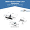 Toilet Partition Door, Stamped Stainless Steel Slide Latch With Keeper And Indicator - ADA Compliant - 0606