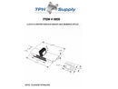 Surface Mount Slide Latch With Keeper Bobrick Style, Stainless Steel - ADA Compliant - 0909