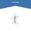 FIX-IT-KIT - Bathroom Partition Door Converts Concealed Latch Operation To Slide Latch Operation Inswing - Round Edge - 111168