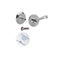Chrome Plated, Handicap Concealed Latch Assembly With Center Screw - ADA Compliant -116350