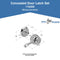 Chrome Plated, Handicap Concealed Latch Assembly With Center Screw - ADA Compliant -116350
