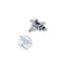 Bathroom Partition Chrome Plated Zamac Offset Bar Slide Latch 2-3/4" Hole Centers - ADA Compliant - 1503