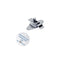 Bathroom Partition Chrome Plated Surface Mount Offset Bar Slide Latch 3-1/2" Hole Center - ADA Compliant - 1506