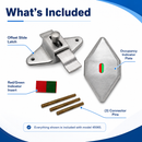 Surface Mount Slide Latch Offset With Indicator - ADA Compliant - 1", 7/8", 3/4" Door 45065