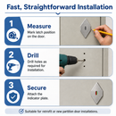 Surface Mount Slide Latch Offset With Indicator - ADA Compliant - 1", 7/8", 3/4" Door 45065