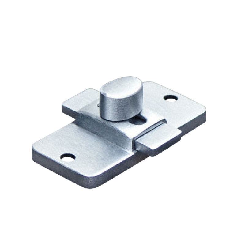 Commercial restroom partition latches