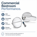 Commercial Toilet Partition Concealed Replacement Door Latch - ADA Compliant - Hadrian-601150