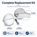 Commercial Toilet Partition Concealed Replacement Door Latch - ADA Compliant - Hadrian-601150