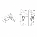 ADA Surface-Mount Throw Latch for Toilet Partition Doors – Chrome-Plated Brass – 2515