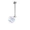 Toilet Compartment Stainless Steel Pilaster Support Bracket To Accept 3/4" Toilet Partition Material - 013500