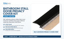 Bathroom Stall Door Privacy Cover Kit (5 Pack) – Covers Gaps for Increased Privacy | Self-Adhesive Restroom Partition Door Strip | Commercial Bathroom Stall Hardware - 650-1010
