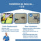 Bathroom Partition Door Stainless Steel 4 Hole Surface Mounted Slide Latch - ADA Compliant - 4698