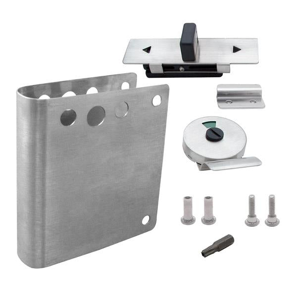 FIX-IT-KIT - Bathroom Partition Slide Latch Indicator 1" Door Operation Inswing - 012662